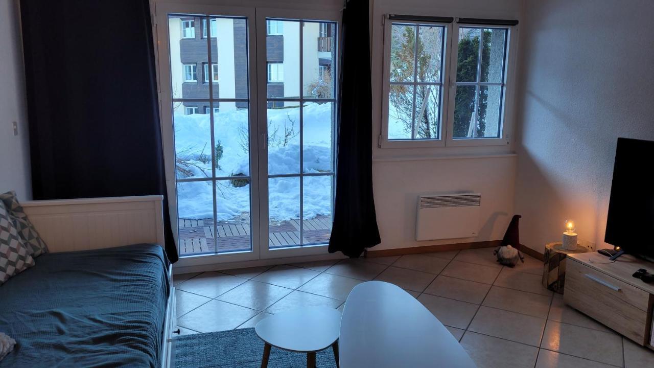 Appartement Avec Terrasse Ensoleillee Грюер Екстериор снимка